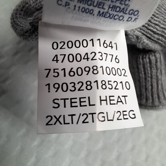 Chaps V-Neck Sweater Vest Mens Size 2XLT Big & Tall Gray Preppy Business NWT - Picture 10 of 12